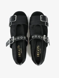 HEGO'S MILANO CZARNE BALERINY MARY JANE