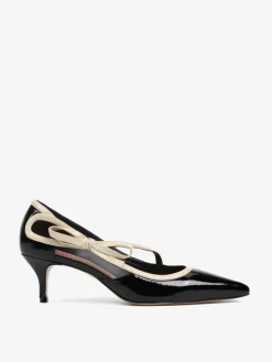 HEGO'S MILANO ELEGANCKIE SZPILKI Z KOKARDKĄ